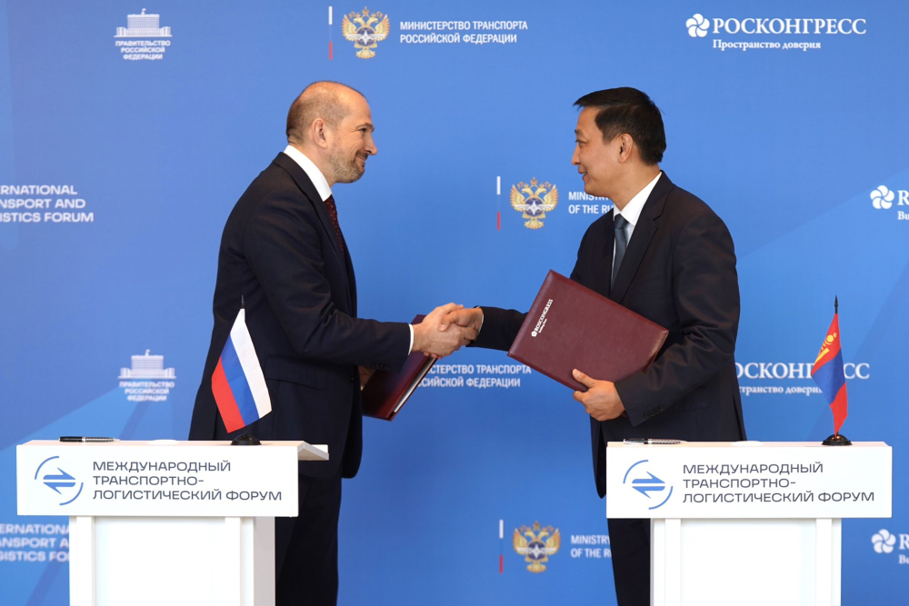 МОНГОЛ, ОРОСЫН ТӨМӨР ЗАМЫН АГЕНТЛАГ ХАМТЫН АЖИЛЛАГААНЫ САНАМЖ БИЧИГТ ГАРЫН ҮСЭГ ЗУРЛАА